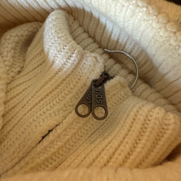 SuperDry Cozy Cream Hooded Zip Cardigan with Belt - Picture 8 of 9